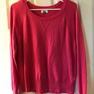 Bright pink sweater